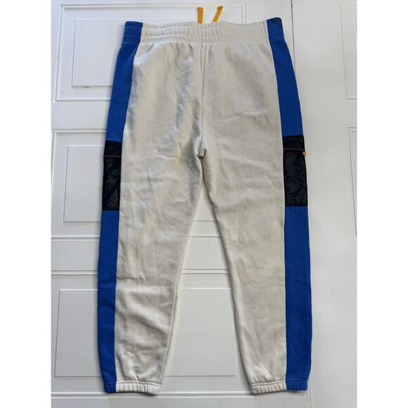 Under Armour Women's XL Loose Fit Rival Fleece Sweatpants White + Blue UA Pants - Picture 4 of 4